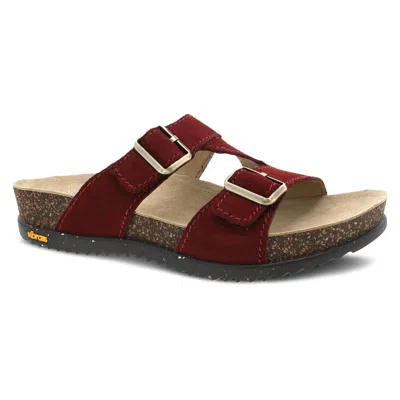 Dansko Women's Dayna Sandal In Cinnabar Suede In Multi