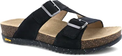 Dansko Women's Dayna Suede Sandals In Black