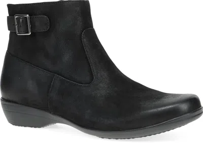 Dansko Women's Finnley Burnished Nubuck Boots In Black