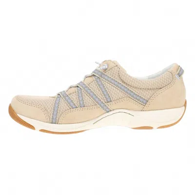 Dansko Women's Harlyn Suede Sneaker In Sand In Gold