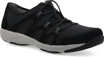 Dansko Women's Henriette Sneaker In Black/black Suede