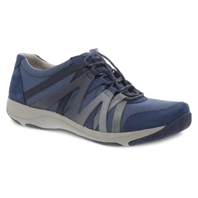 Dansko Women's Henriette Sneakers In Navy Suede In Blue