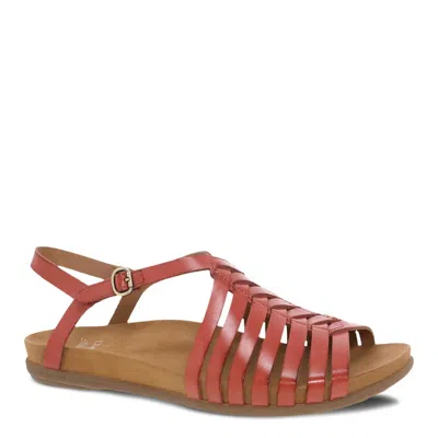Dansko Women's Jennifer Strappy Sandals In Clay In Red