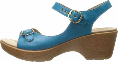 Dansko Women's Joanie Wedge Sandal In Capri Blue