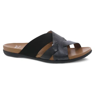 Dansko Women's Joanna Strappy Sandal In Black Multi