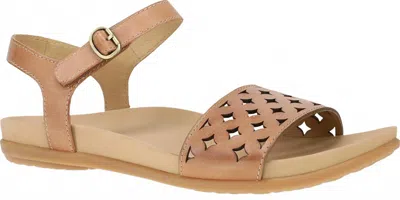 Dansko Women's Jodie Flat Sandal In Tan In Multi