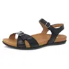 Dansko Women's Judith Sandal In Black Calf In Multi
