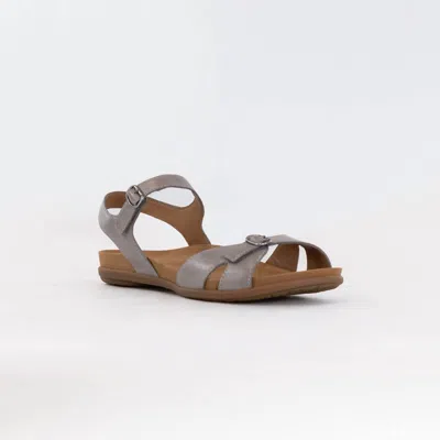 Dansko Women's Judith Sandal In Stone Calf In Gray