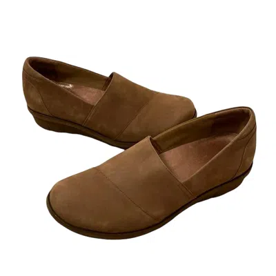 Dansko Women's Julia Nubuck Loafer In Walnut In Brown