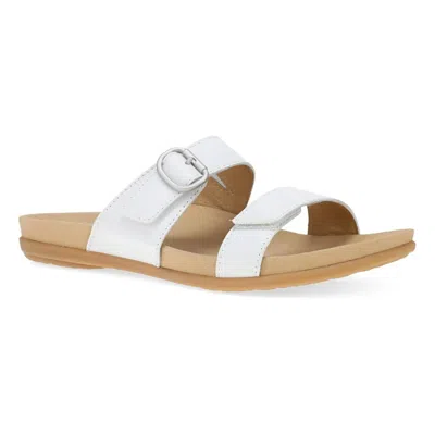 Dansko Women's Justine Slide Sandals In White
