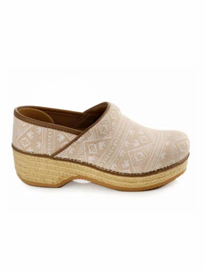 Dansko Women's Jute Pro Canvas Clogs In Ikat In Multi