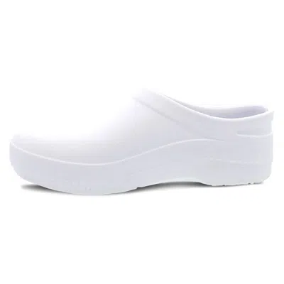 Dansko Women's Kaci Shoes In Molded White In Animal Print