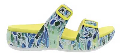 Dansko Women's Kandi Molded Sandal In Hippy Floral In Blue