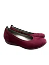 Dansko Women's Kristen Milled Nubuck Loafer In Wine In Pink