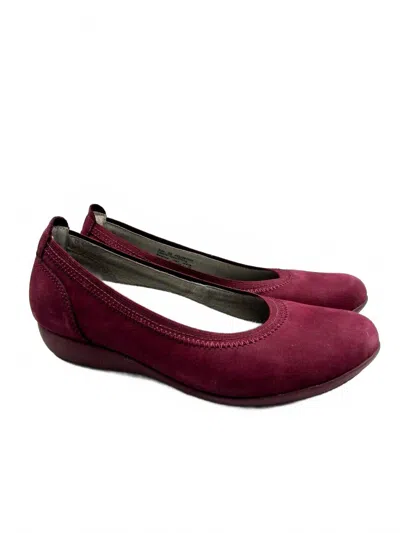 Dansko Women's Kristen Slip On Shoes In Wine In Pink