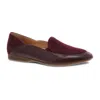 Dansko Women's Lace Leather Moc Loafer In Glazed Wine In Multi