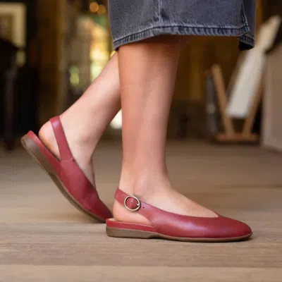 Dansko Women's Lea Clogs In 400600 - Red Burnished Nappa