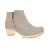 Dansko Lizanne Short Boot In Taupe Milled Nubuck In Multi