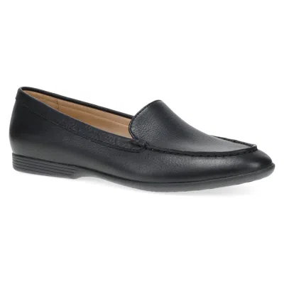 Dansko Women's Lorri Loafer In Black Tumbled