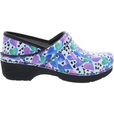 Dansko Women's Lt Pro Clogs In Love In Blue