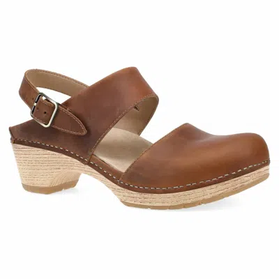 Dansko Women's Lucia Mary Jane Sandals In Tan In Multi