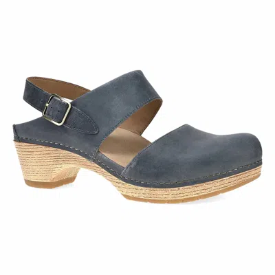 Dansko Women's Lucia Oiled Pull Up Clogs In Denim In Multi