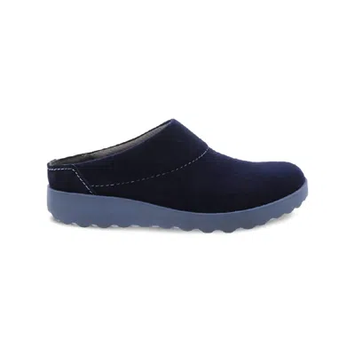Dansko Women's Lucie Wool Mule In Navy In Blue