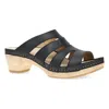 Dansko Lyndi Platform Slide Sandal In Black