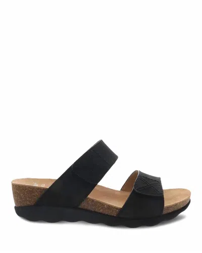 Dansko Women's Maddy Wedge Sandal In Black
