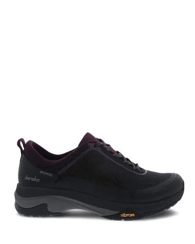 Dansko Women's Makayla Sneaker In Mesh Black In Purple