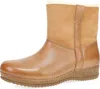 Dansko Women's Mckenzie Shearling Boot In Tan Milled Waxy