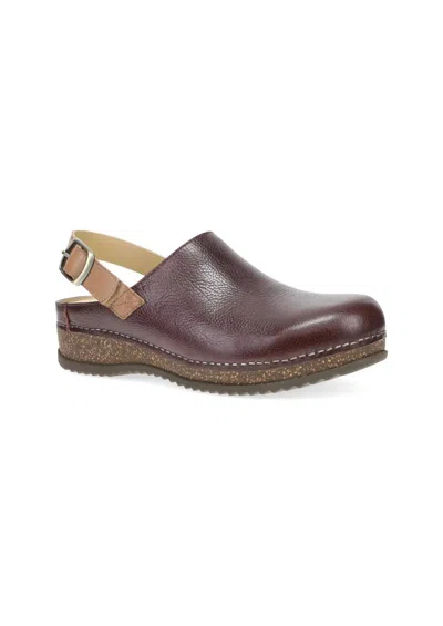 Dansko Women's Merrin Slingback Clogs In Cordovan Milled