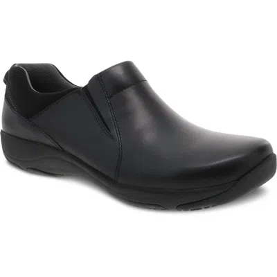 Dansko Women's Neci Slip-resistant Work Shoe In Black Leather