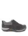 Dansko Women's Paisley Walking Shoes In Grey Blue Suede In Multi