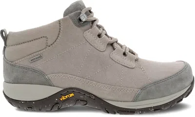 Dansko Women's Pearla Burnished Suede Boots In Stone In White