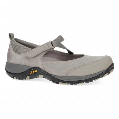 Dansko Women's Primrose Shoes In Taupe Burnished Suede In Grey