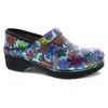 Dansko Women's Pro Tooled Clogs In Retro Flower In Multi