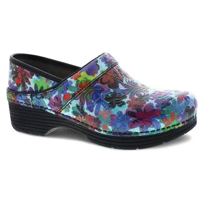 Dansko Women's Pro Tooled Clogs In Retro Flower In Multi