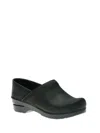 Dansko Women's Professional Clog In Black Oiled In Multi