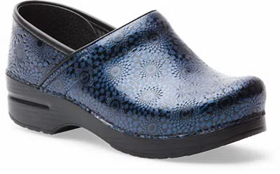 Dansko Women's Professional Clogs In Navy Medallion In Blue