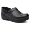 Dansko Professional Clog In Floral Tooled Black