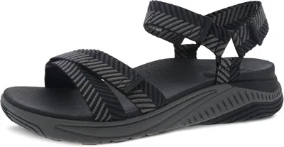 Dansko Women's Racquel Sandal In Black Herringbone