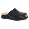 Dansko Ravyn Peep Toe Platform Sandal In Black