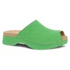 Dansko Women's Ravyn Peep Toe Mule In Lime In Green