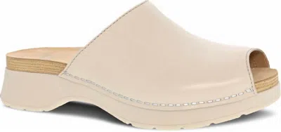 Dansko Women's Ravyn Peep Toe Mule In Ivory In Neutral