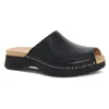 Dansko Ravyn Peep Toe Platform Sandal In Black