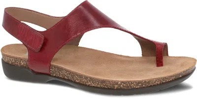 Dansko Women's Reece Sandal In Cinnabar Waxy Burnished In Multi