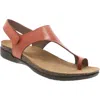 DANSKO WOMEN'S REECE WAXY BURNISHED ORANGE SANDAL - MEDIUM WIDTH