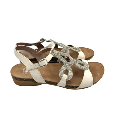 Dansko Women's Reeta Milled Sandals In Ivory In Multi