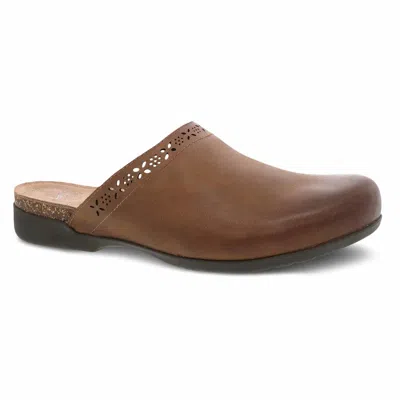 Dansko Women's Robbie Casual Mule In Burnished Tan In Brown